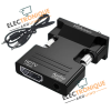 Adaptateur de convertisseur HDTV vers VGA avec audio