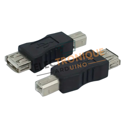 Adaptateur USB Carré Imprimante Femelle vers Mâle USB2.0-A