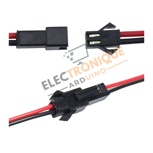 Paires Connecteur de Prise JST 2 Broches 2P Connecteurs Femelles Et Mâles