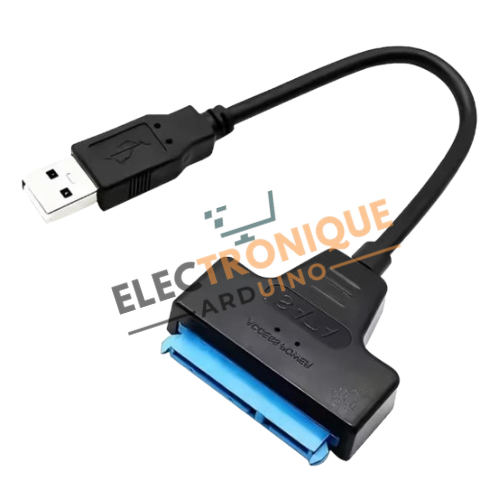 Adaptateur USB 3.0 vers SATA, Compatible avec disque dur SSD HDD