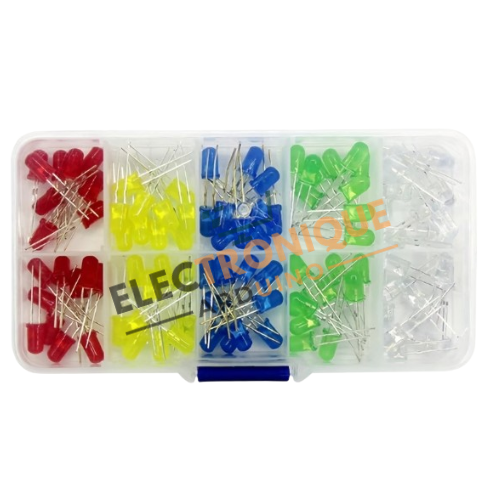 Lot de 100 diodes électroluminescentes LED rondes F3 F5 de 3 mm et 5 mm